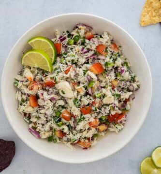Receta de ceviche de cangrejo fácil