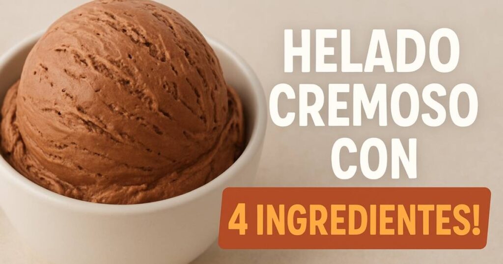Helado cremoso con 4 ingredientes: Receta de Hector Mesa